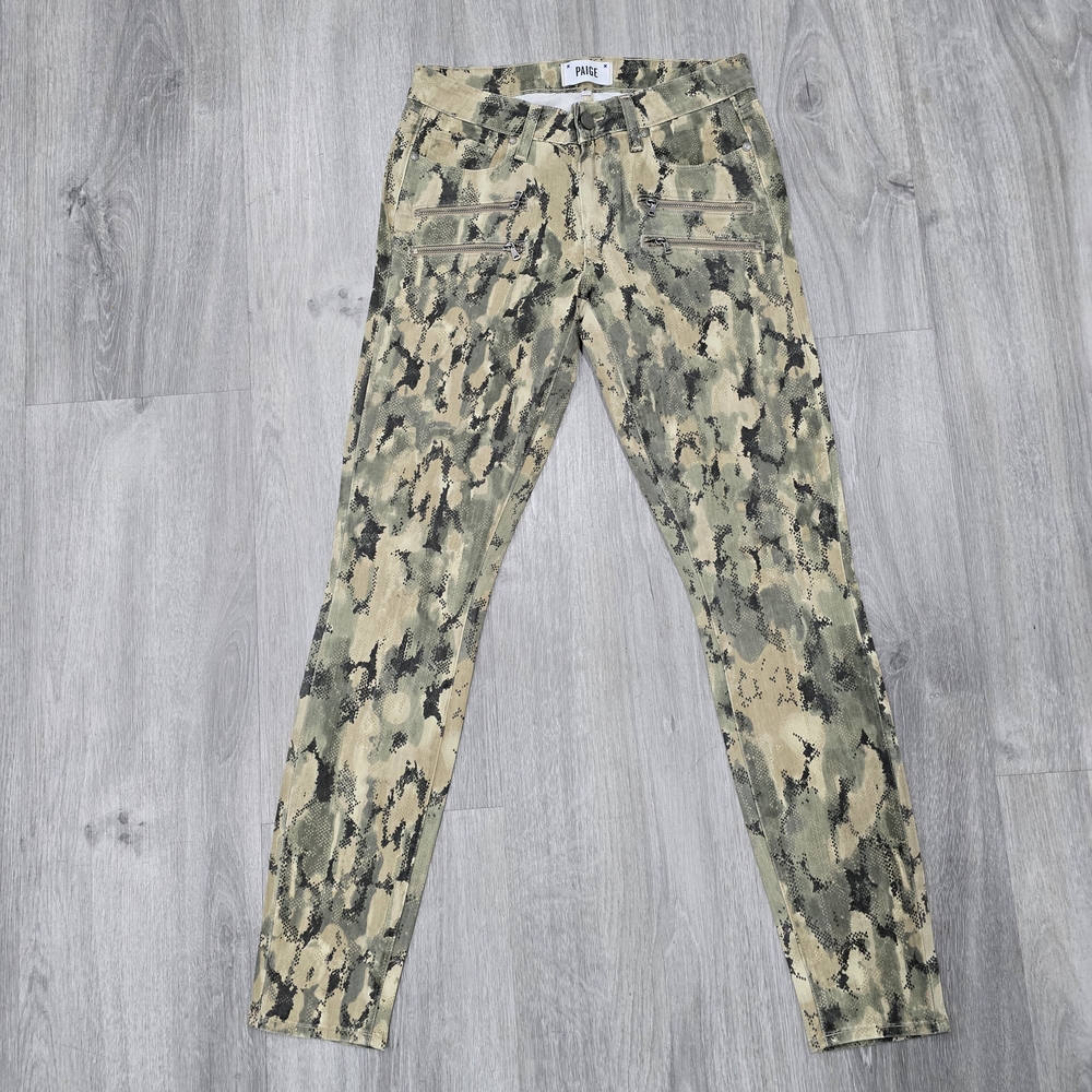 Vintage PAIGE Camouflage Pants with Green and Tan